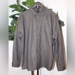 Brixton Relaxed Fit Gray Overshirt Flannel